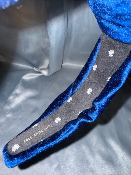 Lele Sadoughi Blue Velvet Knotted Headband main image 4